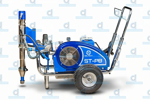 Гидропоршневой окрасочный аппарат с электроприводом SOLTECH ST-P8 HD аналог Graco GH 300 (380V)